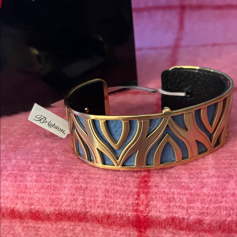 Brighton Gold and Blue Patterned Bracelet